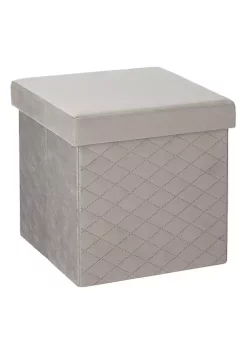 New 🔔 MDesign Tufted Cube Storage Ottoman with Padded Lid 🌟 -Storage Basket Store Belk 616