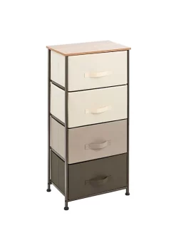Top 10 ❤️ MDesign 4-Drawer Tall 👗 Dresser with Fabric Drawers 👍 -Storage Basket Store Belk 635
