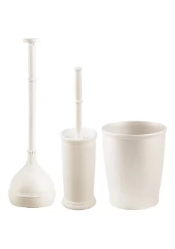 Flash Sale 🔔 MDesign Toilet Brush, Plunger, + Trash Can Set 😉