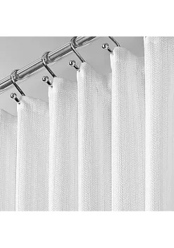 Hot Sale ✨ MDesign Herringbone Shower Curtain 72" x 84" 🔥