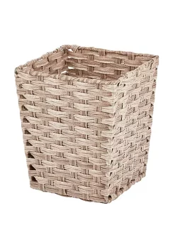 Brand new 🥰 MDesign Square Woven Wastebasket ⌛ -Storage Basket Store Belk 709