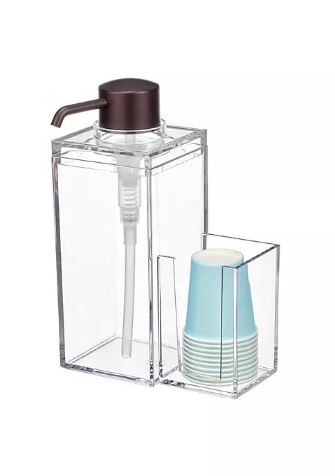 Buy π MDesign Rectangular Mouthwash Dispenser + Cup Holder π 3 Buy π MDesign Rectangular Mouthwash Dispenser + Cup Holder π