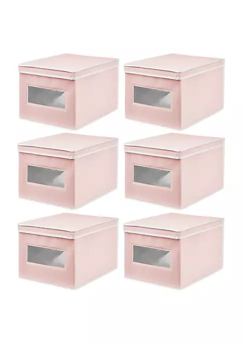 Brand new ๐ MDesign Lidded Fabric Box with Window Set 12" x 15.5" x 10" ๐ฅ 9 Brand new ๐ MDesign Lidded Fabric Box with Window Set 12" x 15.5" x 10" ๐ฅ - Image 7