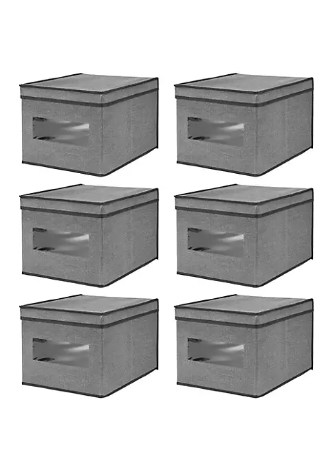 Brand new ๐ MDesign Lidded Fabric Box with Window Set 12" x 15.5" x 10" ๐ฅ 10 Brand new ๐ MDesign Lidded Fabric Box with Window Set 12" x 15.5" x 10" ๐ฅ - Image 8