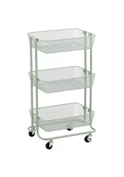 Best deal ❤️ MDesign 3-Tier Cart with Mesh Baskets 🛒 -Storage Basket Store Belk 764