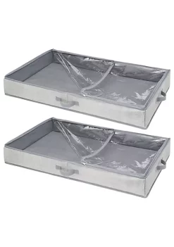 Promo 👍 MDesign Under Bed Box with Handles 🌟 -Storage Basket Store Belk 778