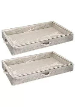 Promo 👍 MDesign Under Bed Box with Handles 🌟 -Storage Basket Store Belk 779