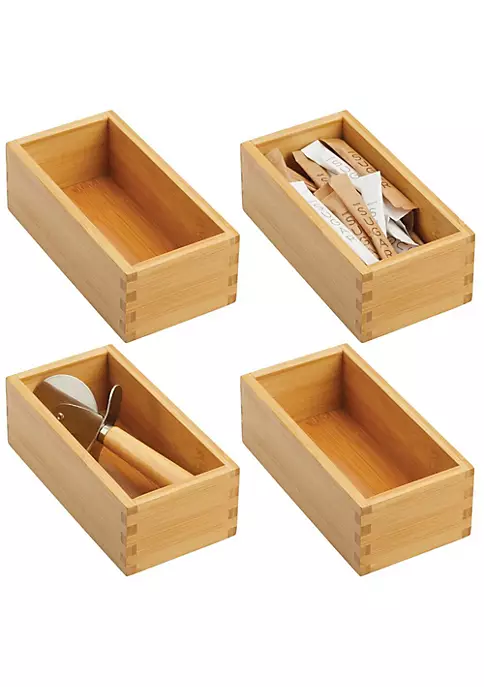 Cheap π MDesign Bamboo In-Drawer Tray Set 3.5" x 7" x 2.5" π 3 Cheap π MDesign Bamboo In-Drawer Tray Set 3.5" x 7" x 2.5" π