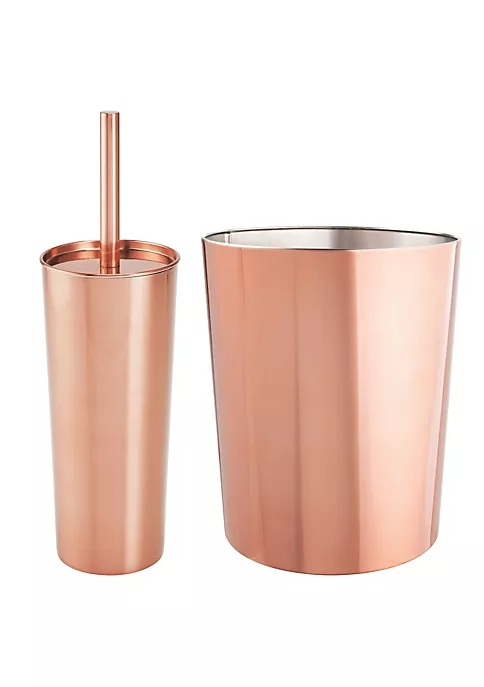Budget π€© MDesign Round Trash Can + Toilet Brush Set π 3 Budget π€© MDesign Round Trash Can + Toilet Brush Set π