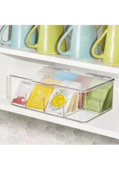 Budget ❤️ MDesign Multi-Compartment Coffee Pods + Tea Bag Box Set 👏 -Storage Basket Store Belk 894