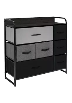 Buy ❤️ MDesign 7-Drawer 👗 Dresser with Wood Shelf 😍 -Storage Basket Store Belk 950