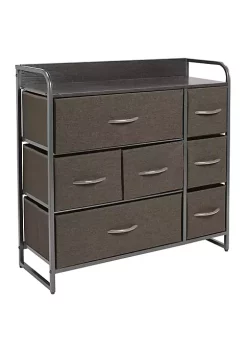 Buy ❤️ MDesign 7-Drawer 👗 Dresser with Wood Shelf 😍 -Storage Basket Store Belk 951