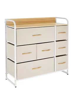 Buy ❤️ MDesign 7-Drawer 👗 Dresser with Wood Shelf 😍 -Storage Basket Store Belk 954