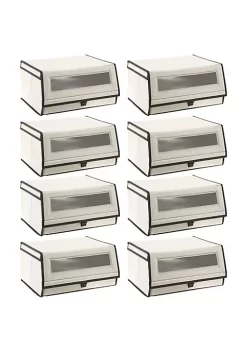 Best deal ❤️ MDesign Stackable Window 👟 Shoe Box Set 10.5" x 6" x 5" 🤩