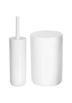 Coupon ✨ MDesign Slim Toilet Bowl Brush + Wastebasket Set 😉 -Storage Basket Store Belk 982