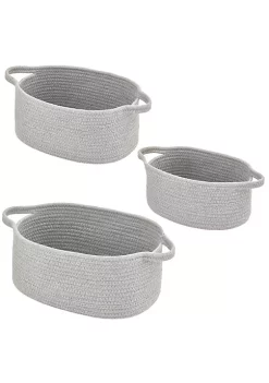 Top 10 🧨 MDesign Woven Cotton Rope Nesting Basket Set with Handles 🧨