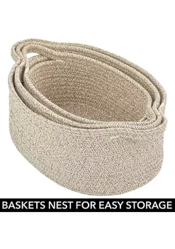Top 10 🧨 MDesign Woven Cotton Rope Nesting Basket Set with Handles 🧨 -Storage Basket Store Belk 998
